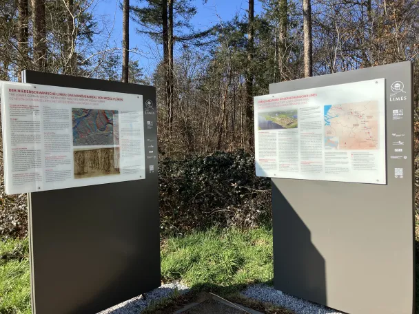 Informationstafeln zum Landschaftserlebnis Römerzeit in Wesel-Flüren